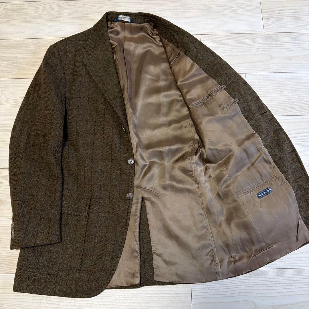 Z*1様 80s Italy製　ポロバイラルフローレン　チェック　ツイード　ブラ