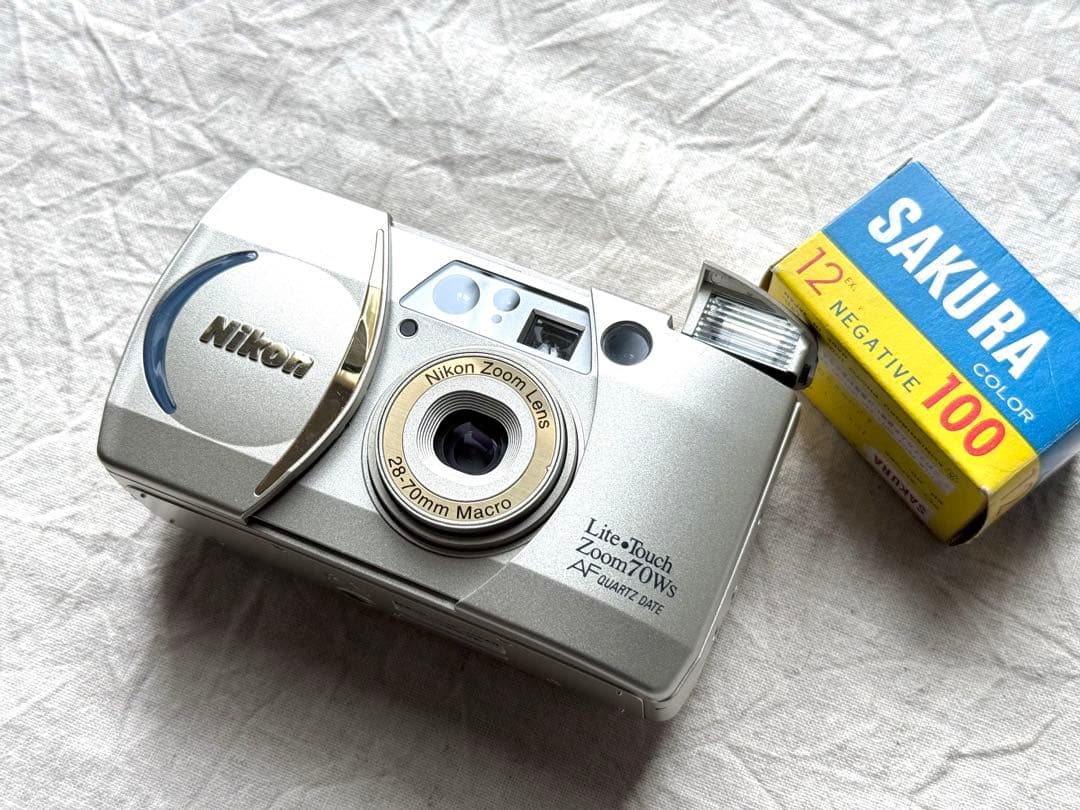 ⌘完動品！ 作例、電池付！ Nikon LiteTouch ZOOM 70Ws⌘