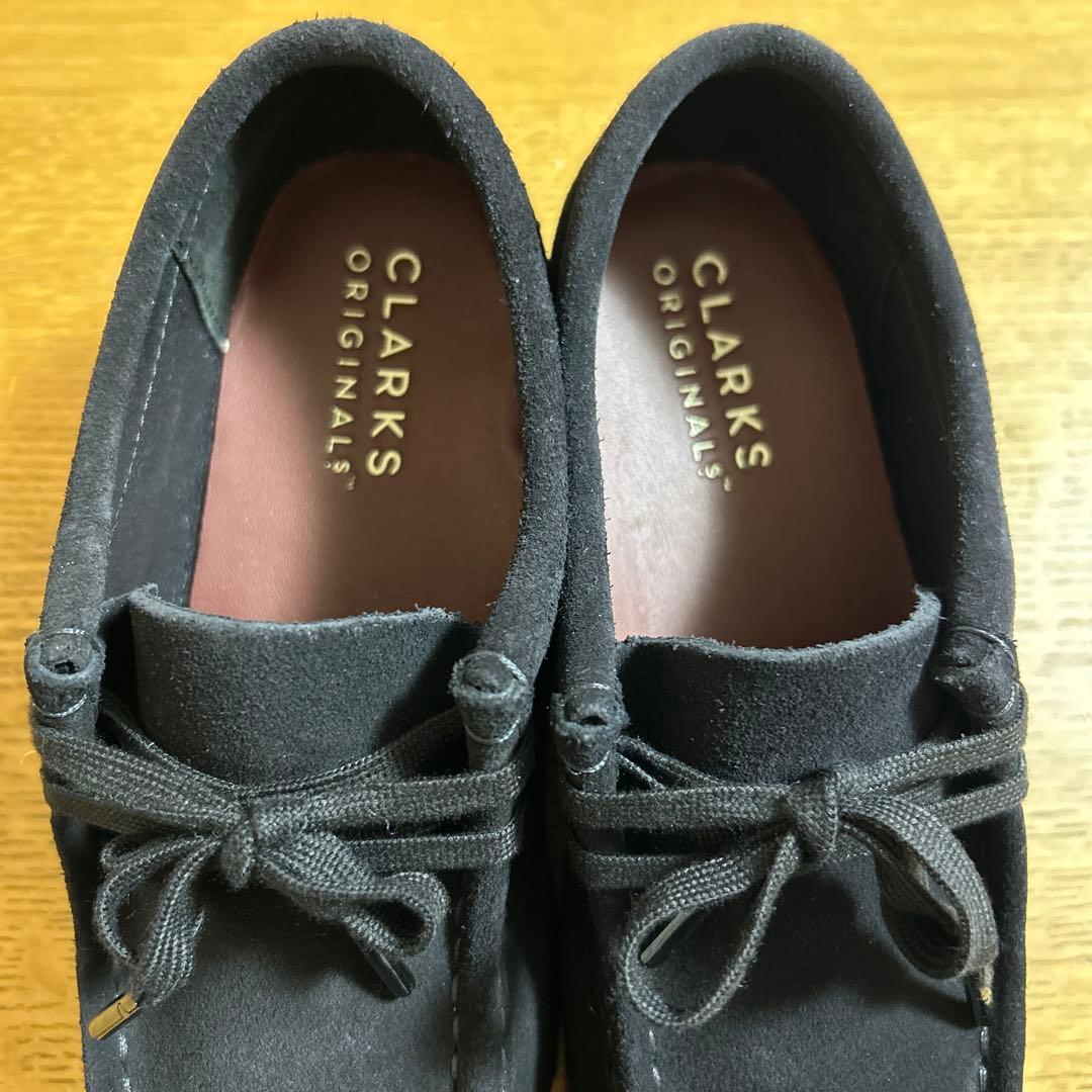 CLARKS クラークス　レディース　ワラビー　ブラックスエード　２２センチ