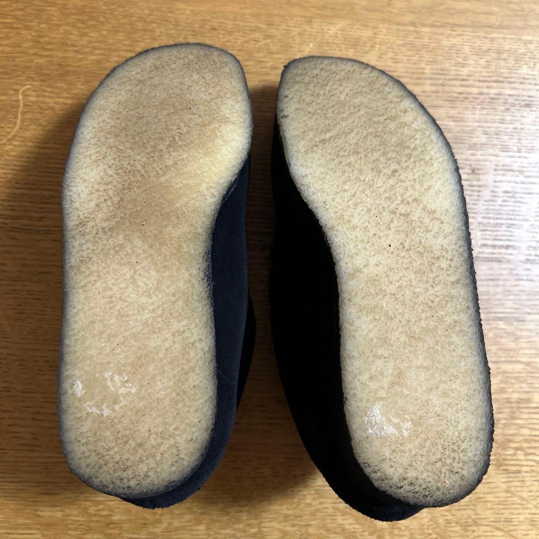 CLARKS クラークス　レディース　ワラビー　ブラックスエード　２２センチ