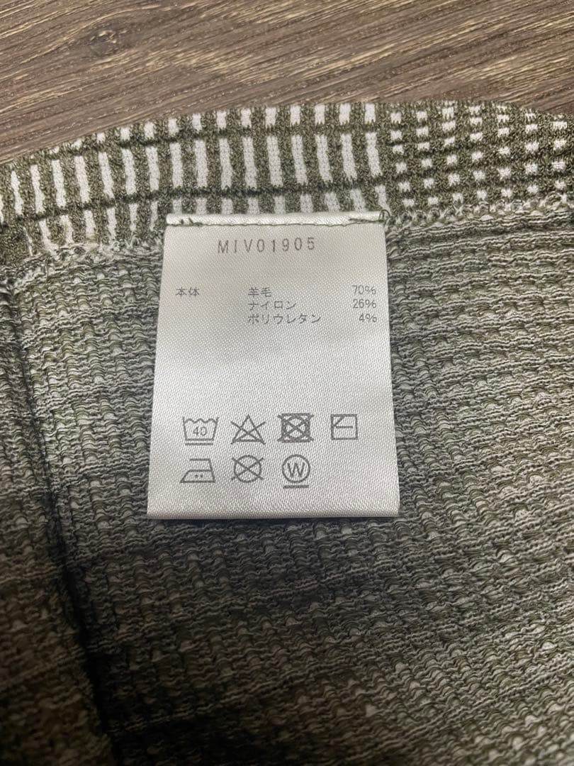 MILLET ワッフル ウール クルー MIV01905