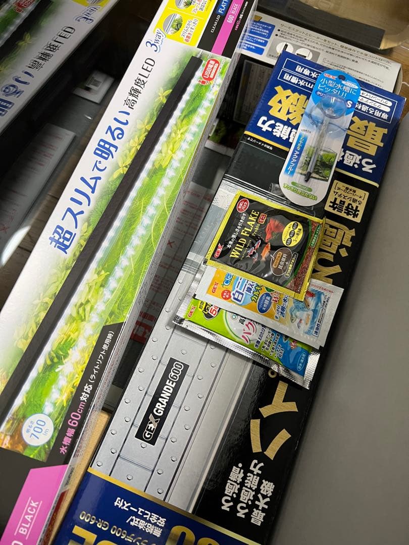 GEX ラピレスRV60GT 60cm水槽 セット ライト フィルター ヒーター