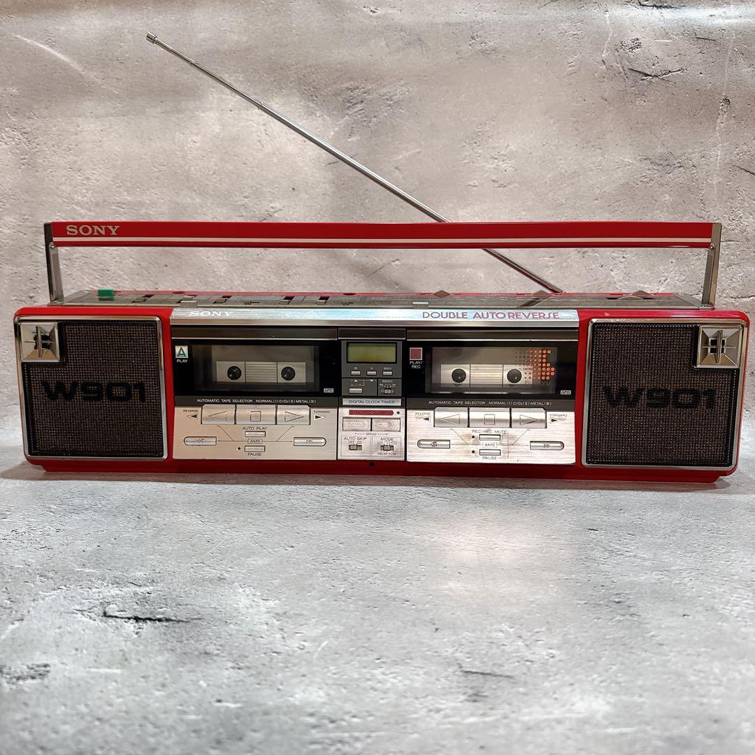 SONY CFS-W901 ラジカセ FM/AM受信OK 音質良好 昭和レトロ