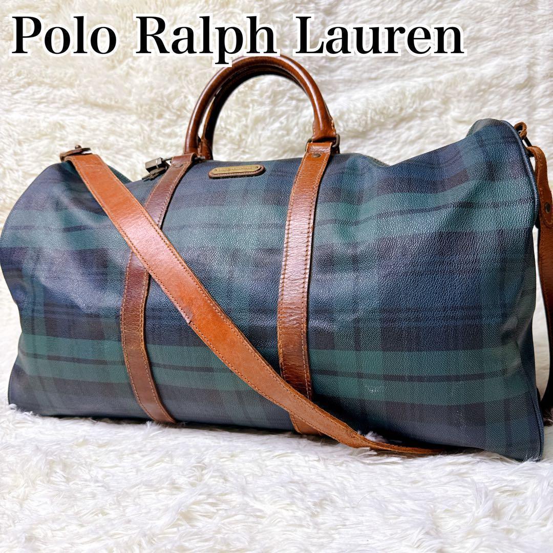 Polo Ralph Lauren ボストンバッグ チェック 2way 大容量