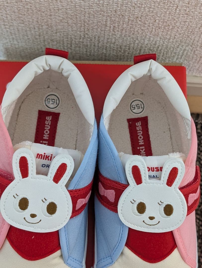 ミキハウス うさドン うさこ スニーカー 15.5cm
