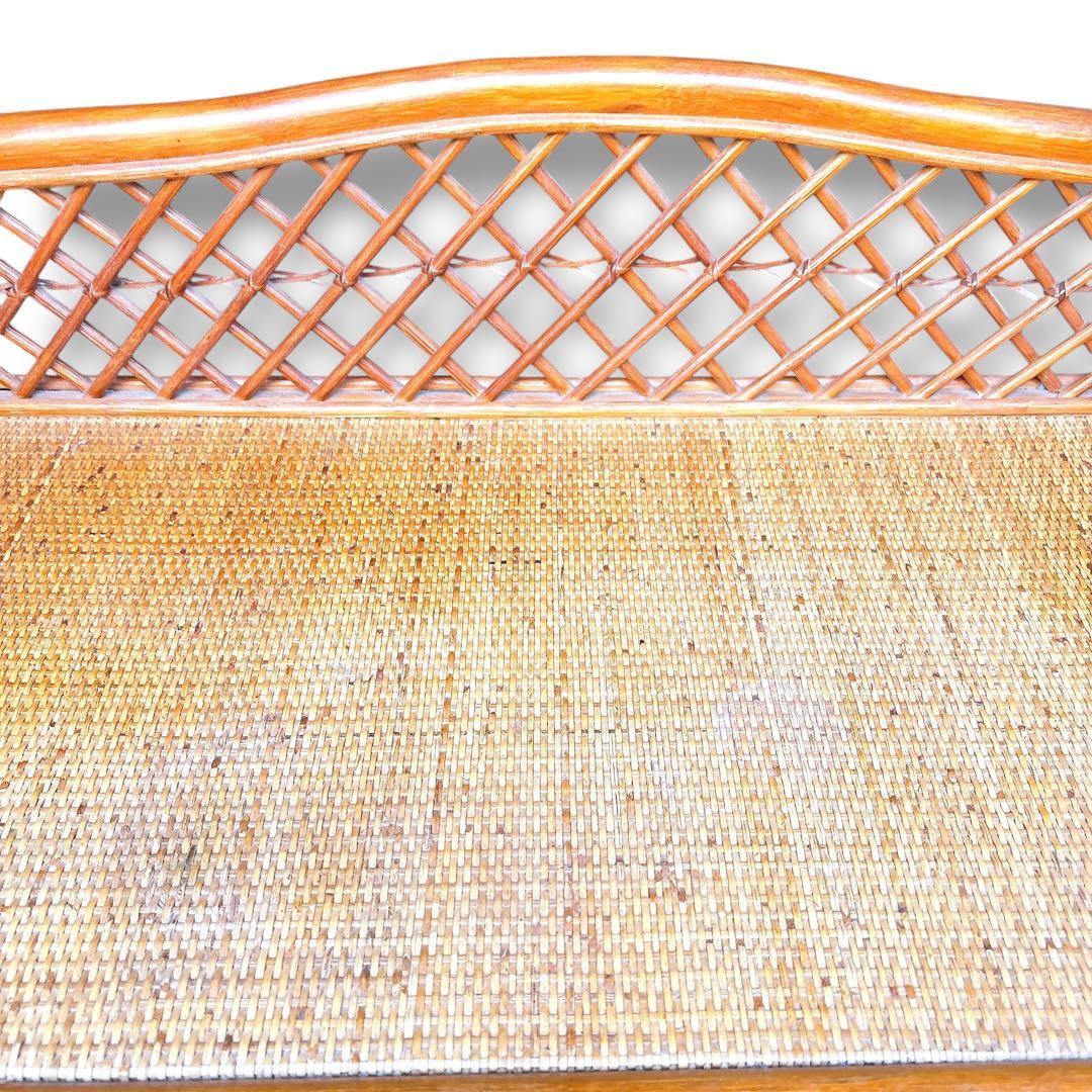 美品 ラタン調 籐 タンス チェスト 5段収納家具 ナチュラル 引き出し6個