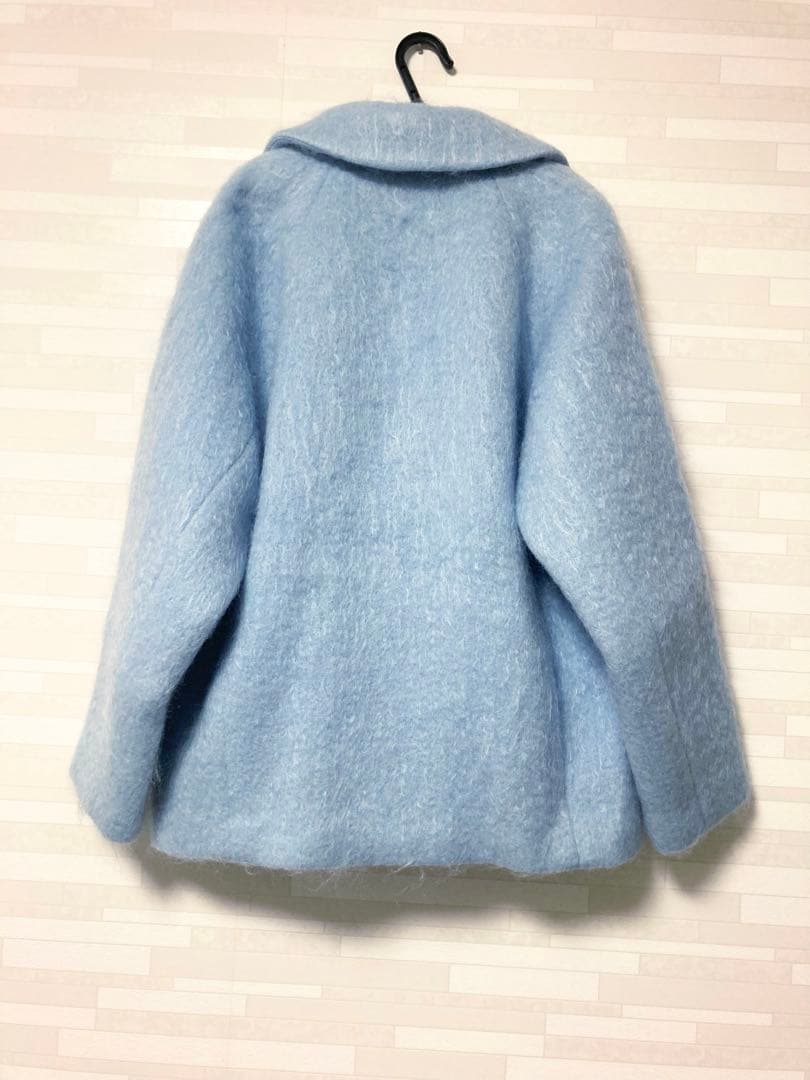 JILL STUART ウールモヘアシャギーコート