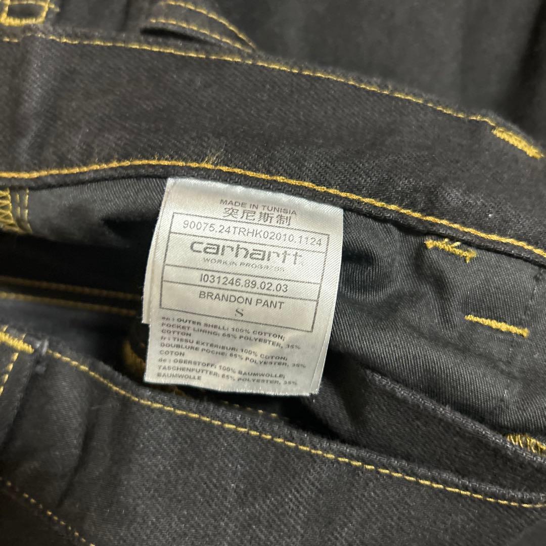 パンツ CARHARTT BRANDON PANTS BLACK RINSED