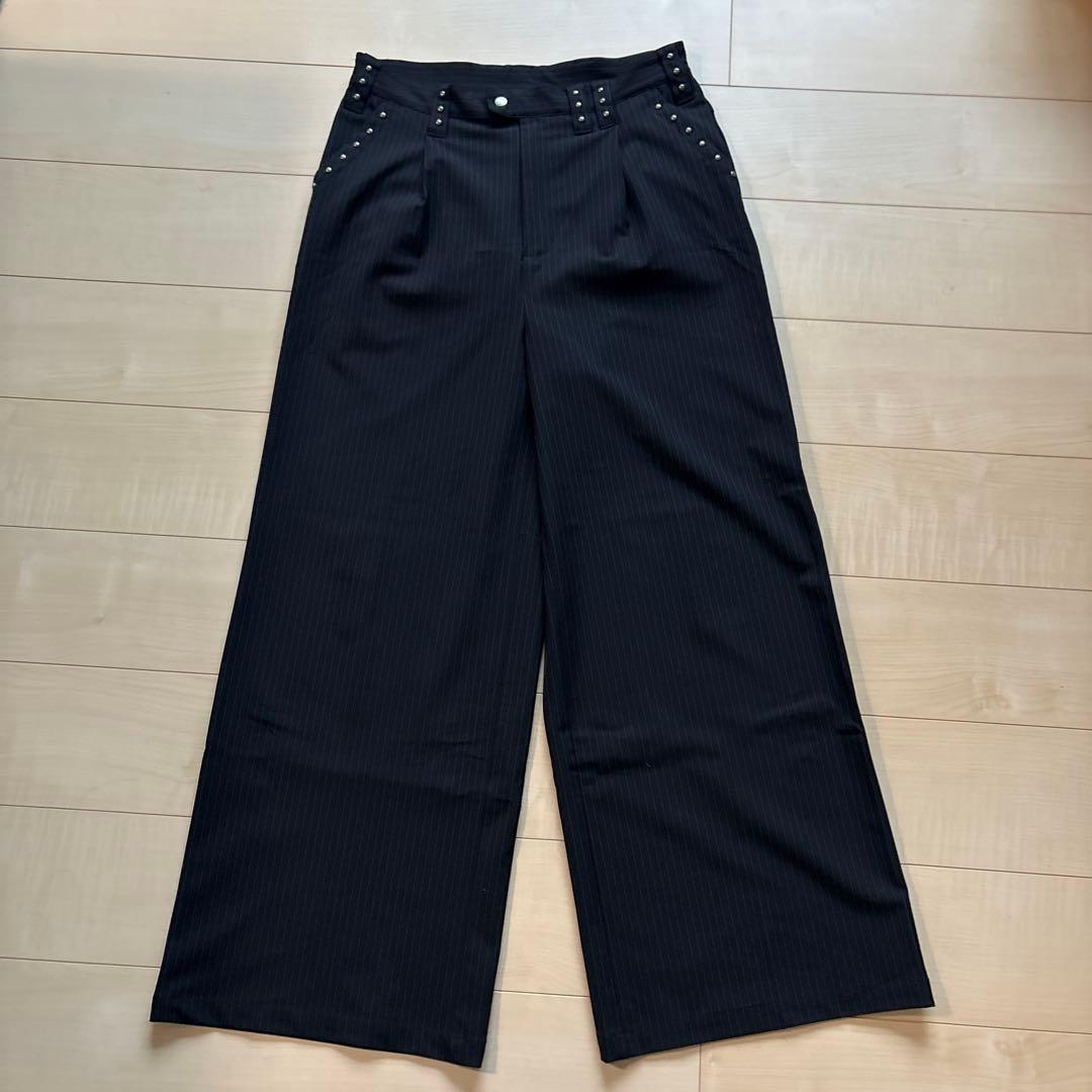 パンツ ANDER HUNK Studs Design Baggy Slacks