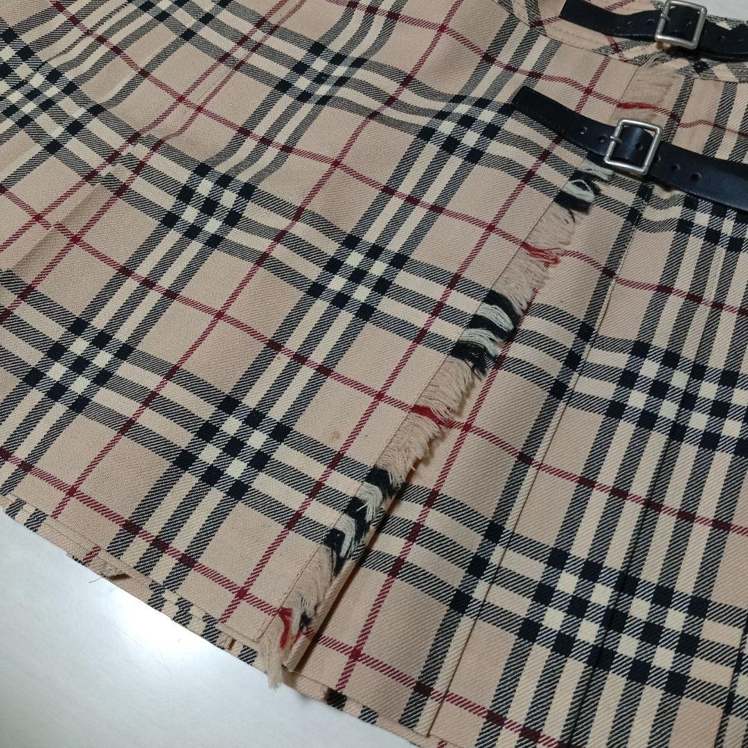 BURBERRY BLUE LABEL ノバチェック プリーツ スカート