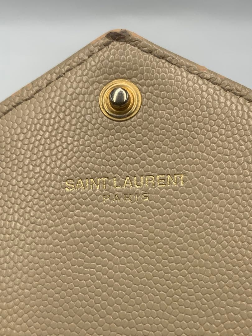 イヴサンローラン 長財布 二つ折りロングレザーウォレット レディース 表記無