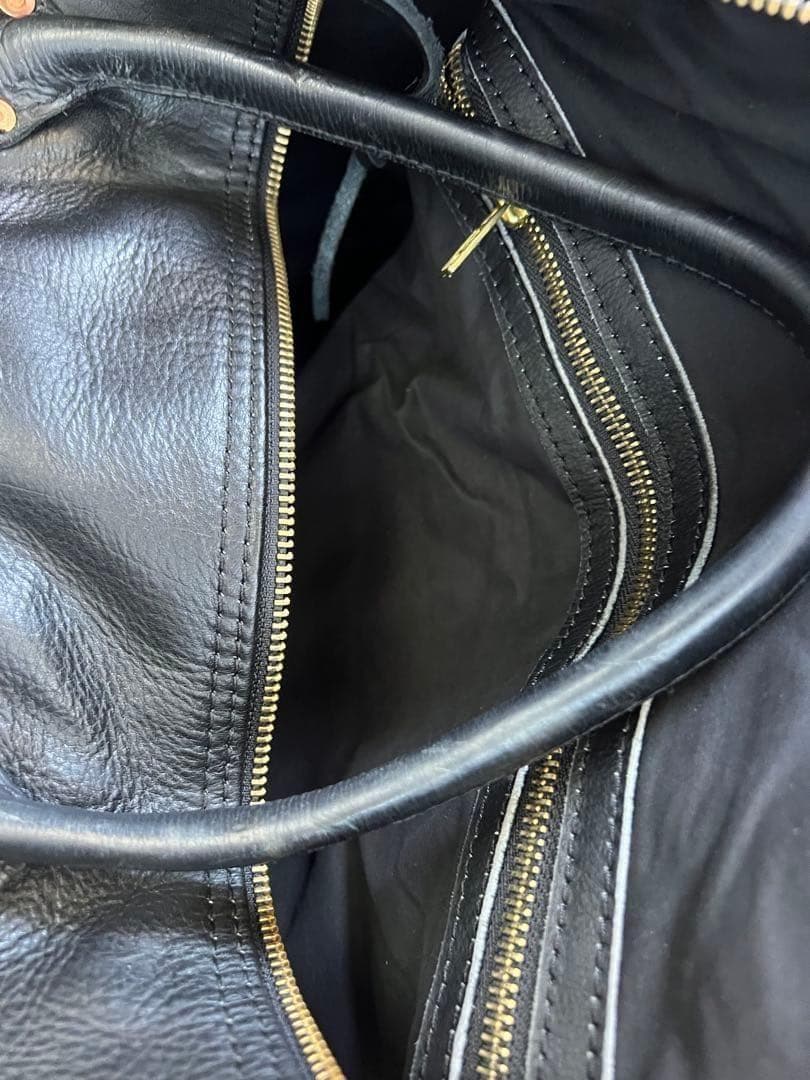 【美品】RRL ダブルアールエル ボストンバック レザー