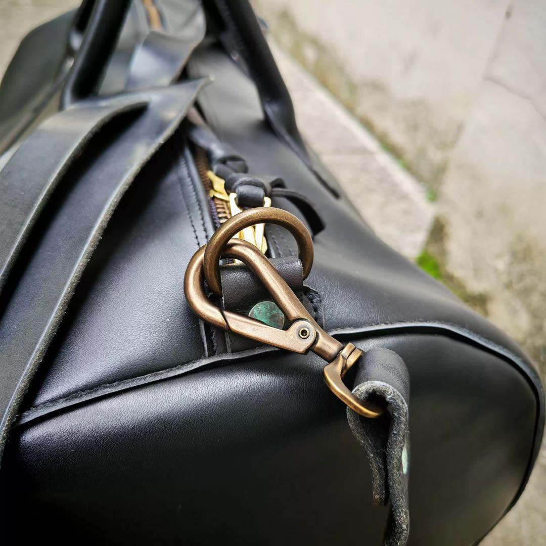 【美品】RRL ダブルアールエル ボストンバック レザー