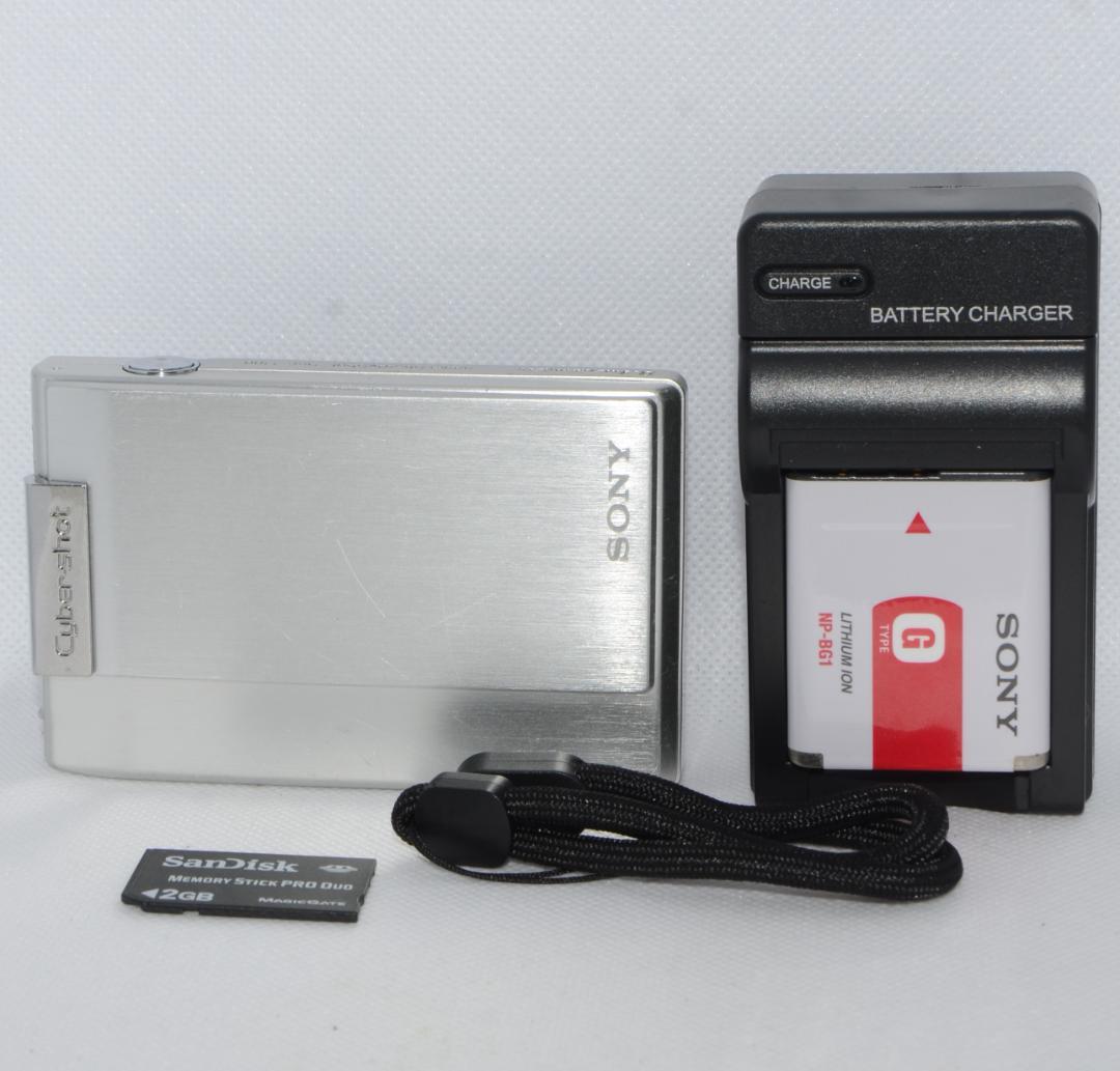 (美品)SONY Cybershot DSC-T10 シルバー (動作確認済)