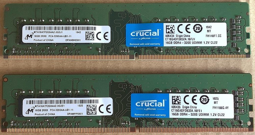 Ryzen5600G、DDR4-3200 32GB、M/B、電源、HDD 2T