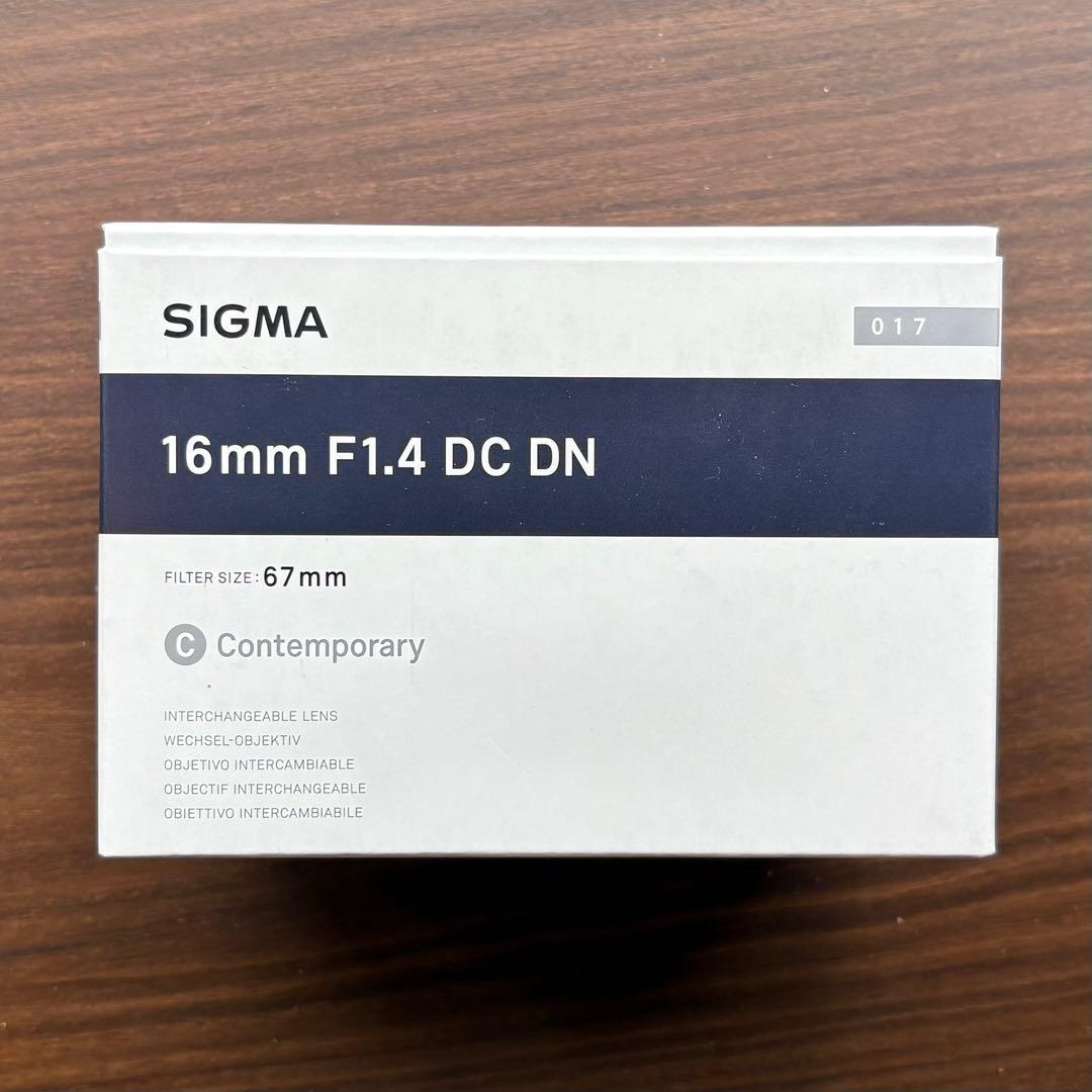 SIGMA 16mm F1.4 DC DN 単焦点レンズ［ソニー Eマウント］