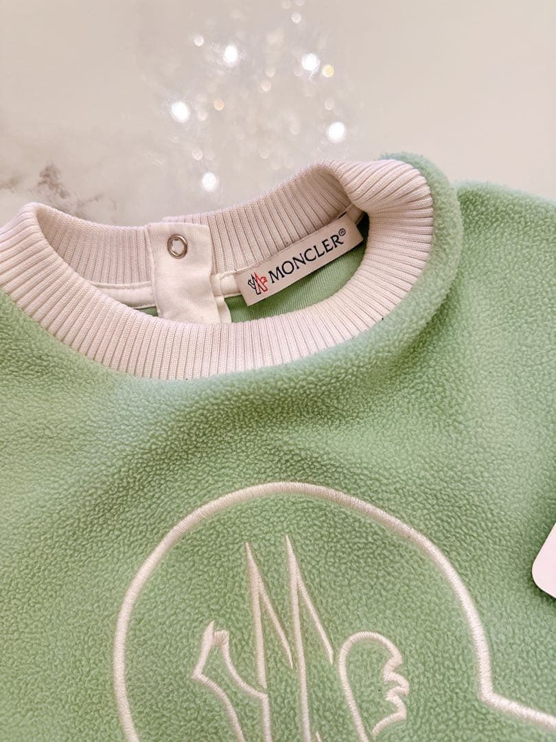 モンクレール　MONCLER ミントグリーン　トレーナー3A100cm タグ付き