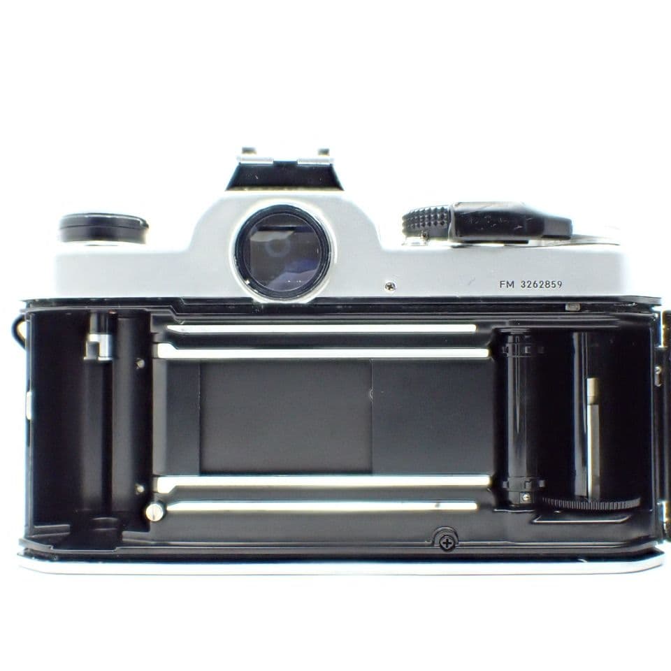 【動作確認済実用品】Nikon FM シルバー＆Ai 35mm f2.8 電池付