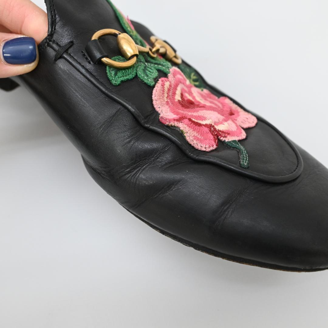 ■ 46569★グッチ プリンスタウン ホースビット ローファー　サンダル