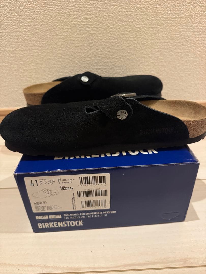 ビルケンシュトック ボストン ブラック 41 レギュラー幅