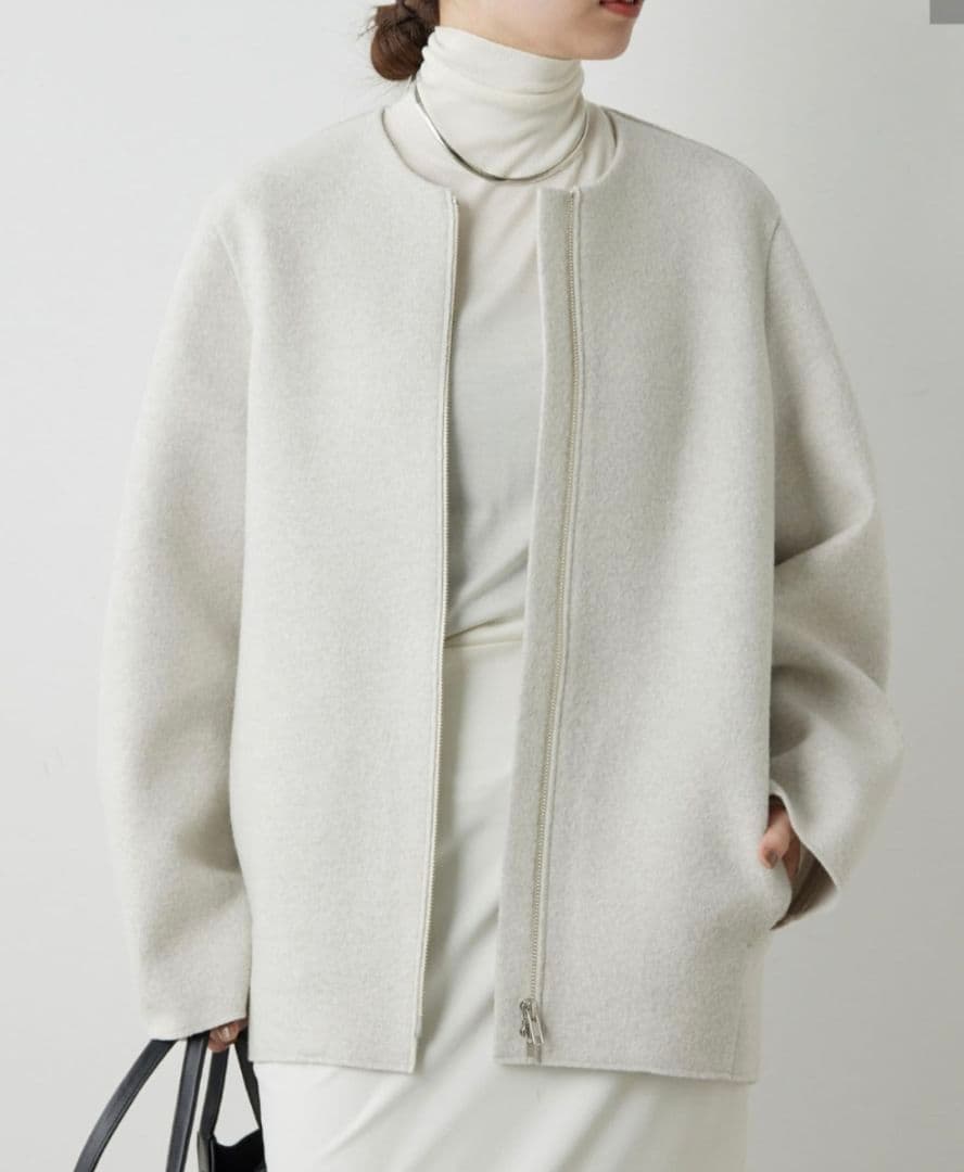 GALLARDAGALANTE　ノーカラーミドルコート