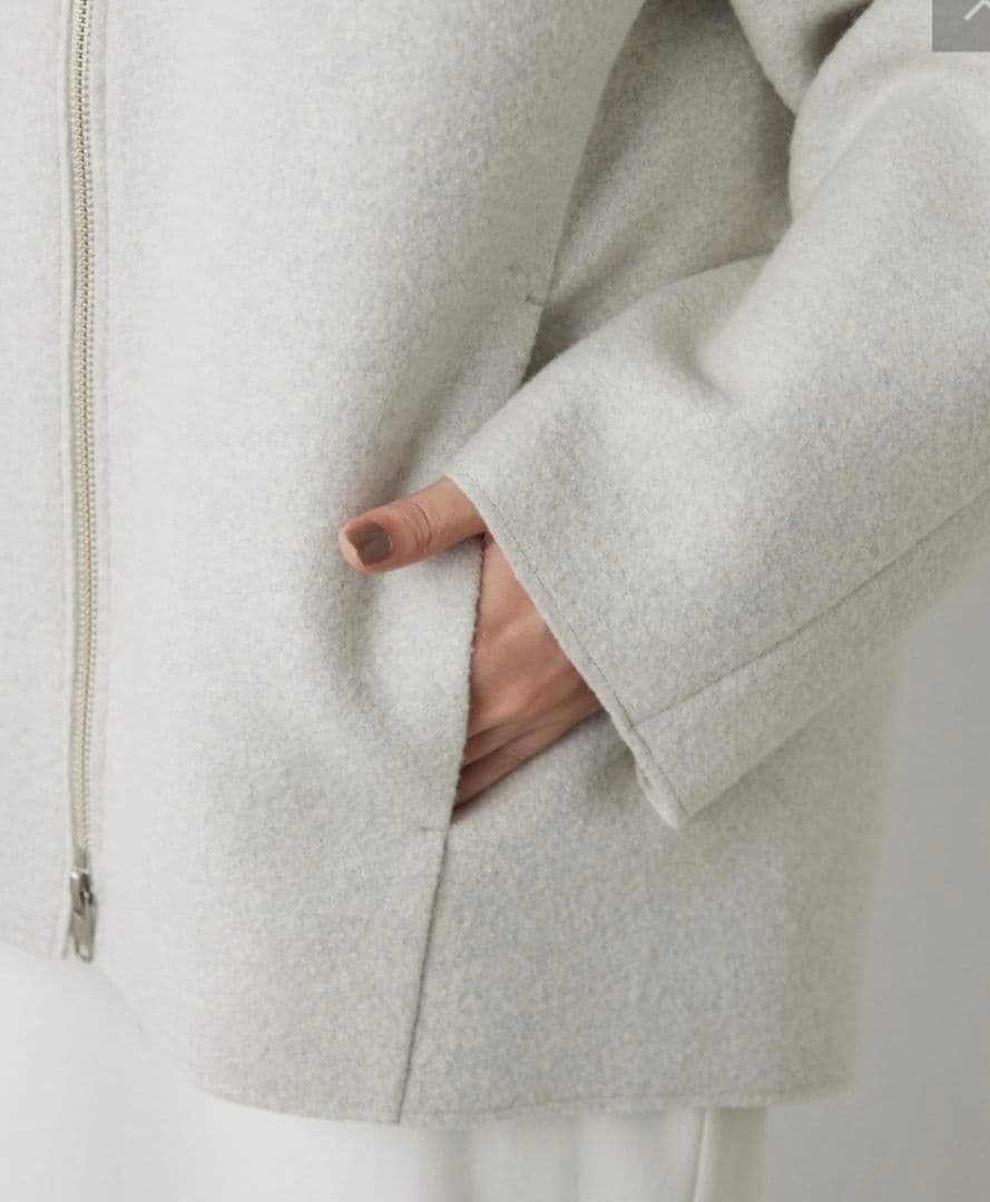 GALLARDAGALANTE　ノーカラーミドルコート