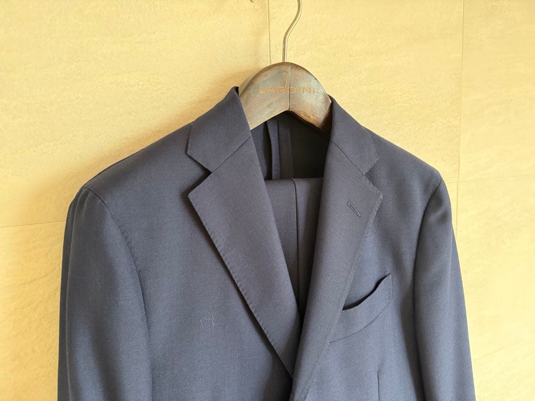 LARDINI ラルディーニ ネイビー 3B1 モヘアウールスーツサイズ48