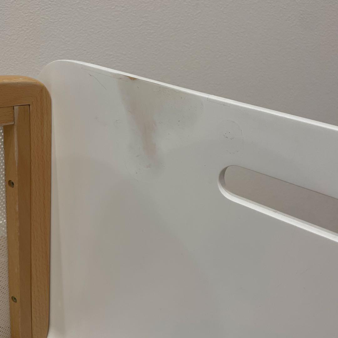 リリワゴン　マットレス付き　木製ベビーベッド キャスター付き