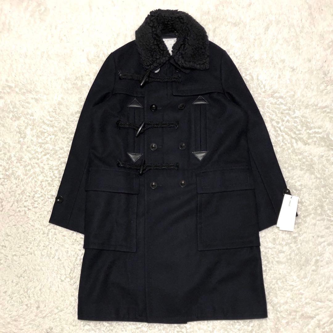 ［タグ付き未使用］sacai 21-02619 ウール　ダッフルコート　ボア