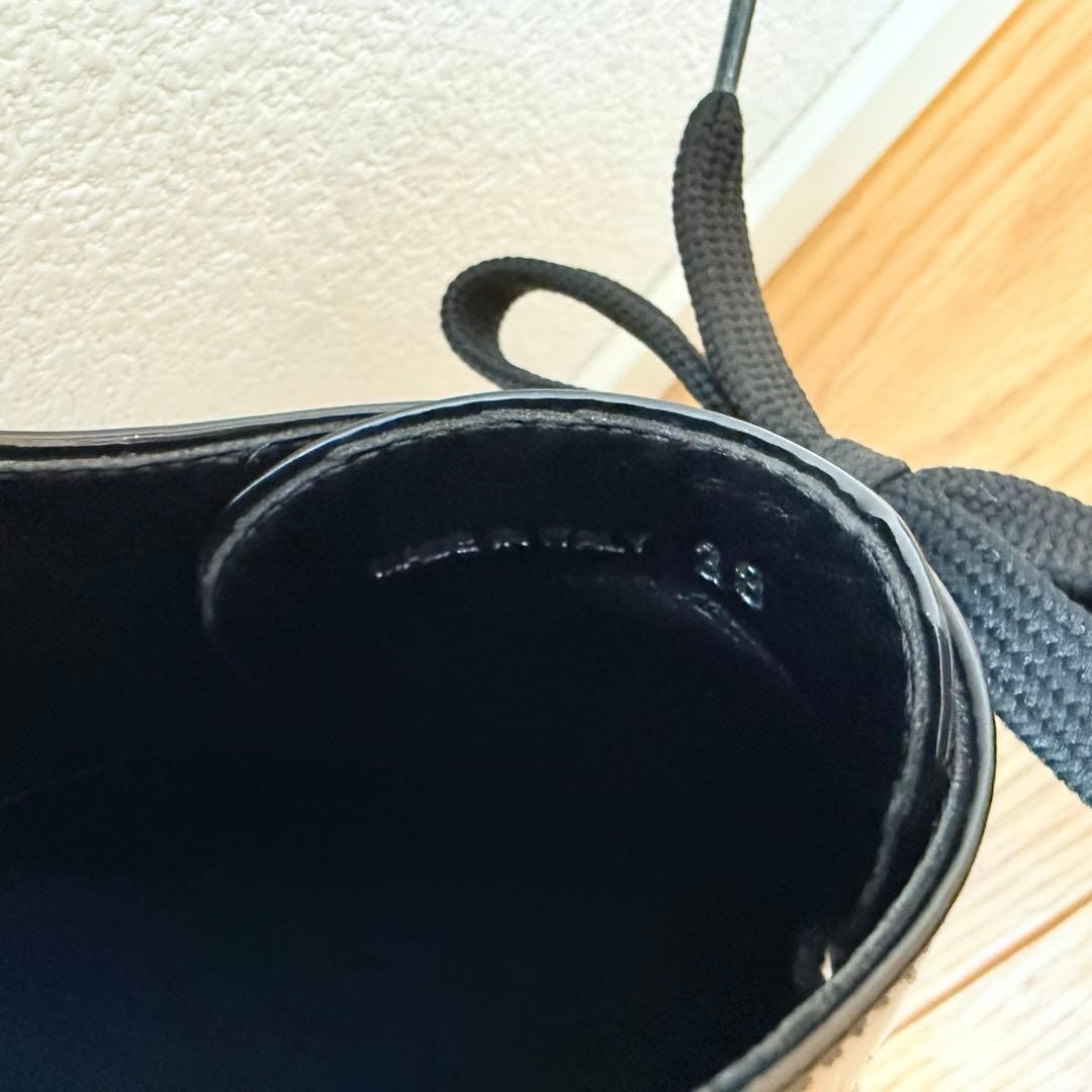 【1回のみ使用】miumiu レースアップシューズ ブラック ローファー