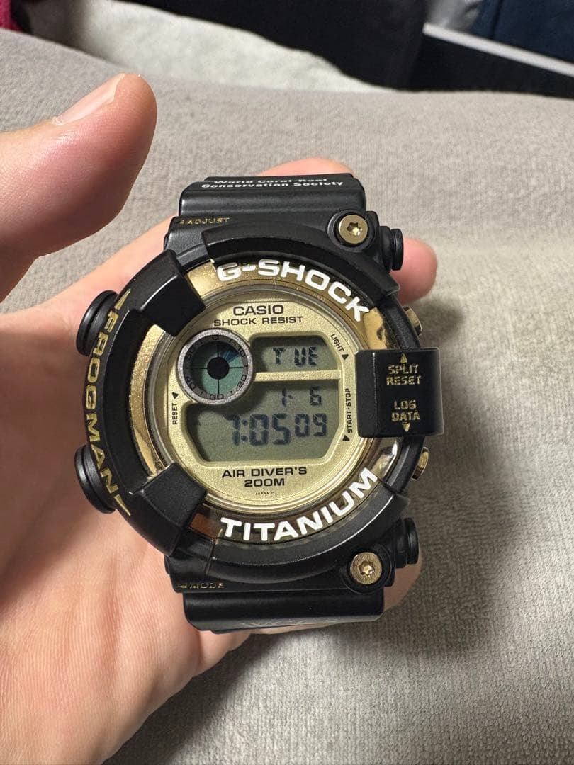 CASIO G-SHOCK フロッグマン　ブラック/ゴールド