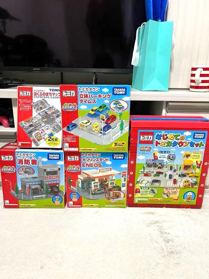 希少 はじめてのトミカタウンセット エネオス 消防署 タイムズ マップ 初期