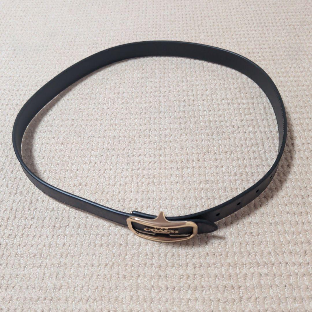 COACHアウトレット モールガン レクタングルバックル レザー ベル