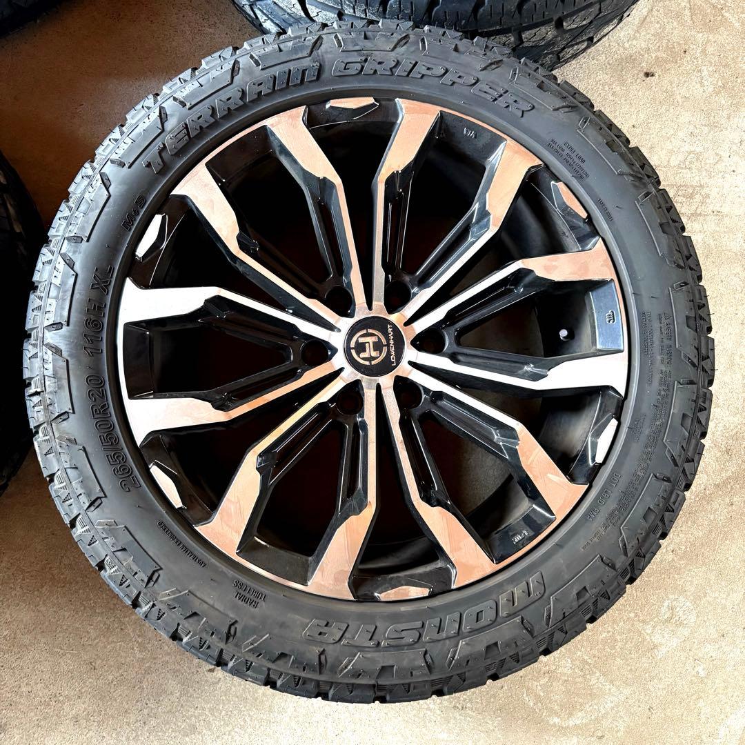 【LOWENHART】GXL106 20インチ265/50R20４本セット