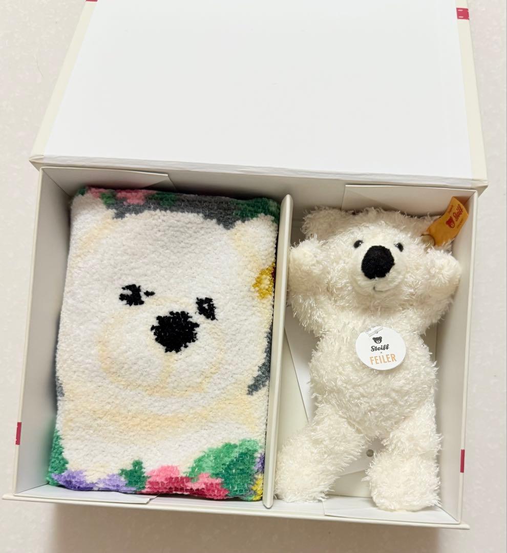 Steiff x FEILER ハンカチとぬいぐるみセット