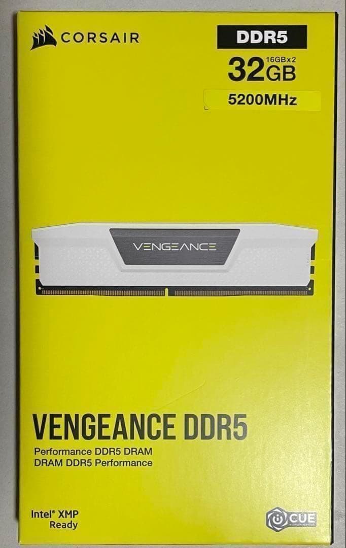 新品 32GB CORSAIR DDR5-5200MHz デスクトップ用 メモリ