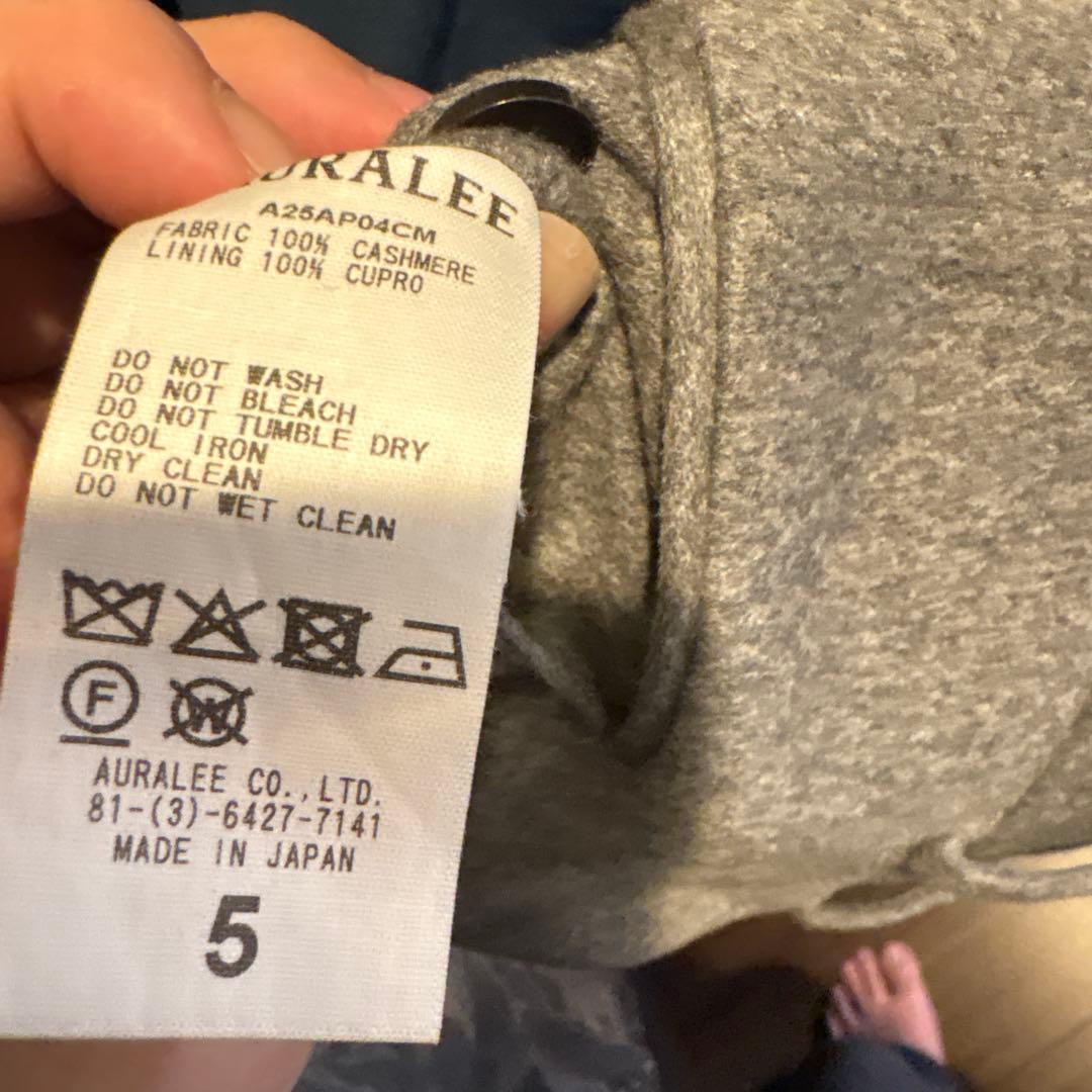 パンツ AURALEECASHMERE MOLESKIN TWO-TUCK SLACKS