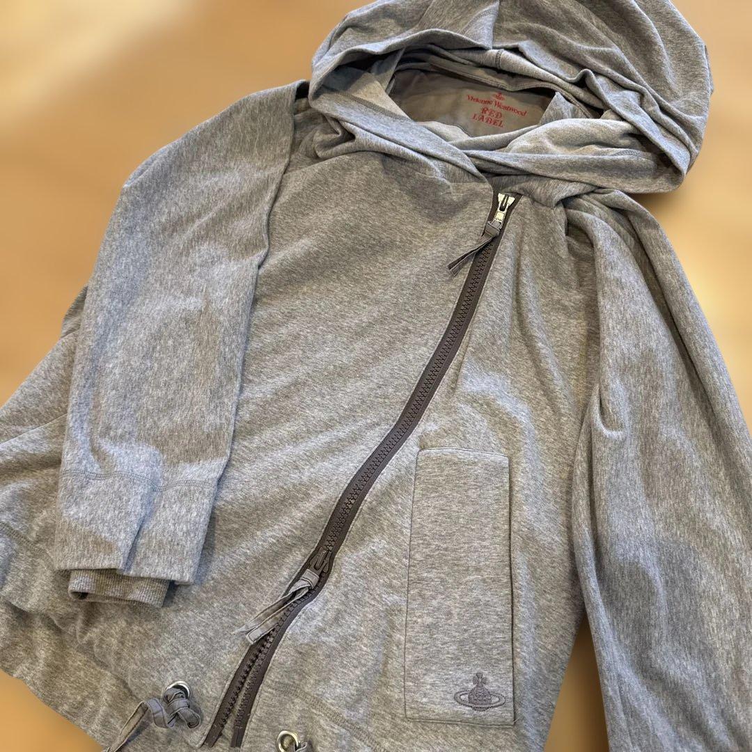 Vivienne Westwoodダブルジップ変形パーカーコットンジャケット　M