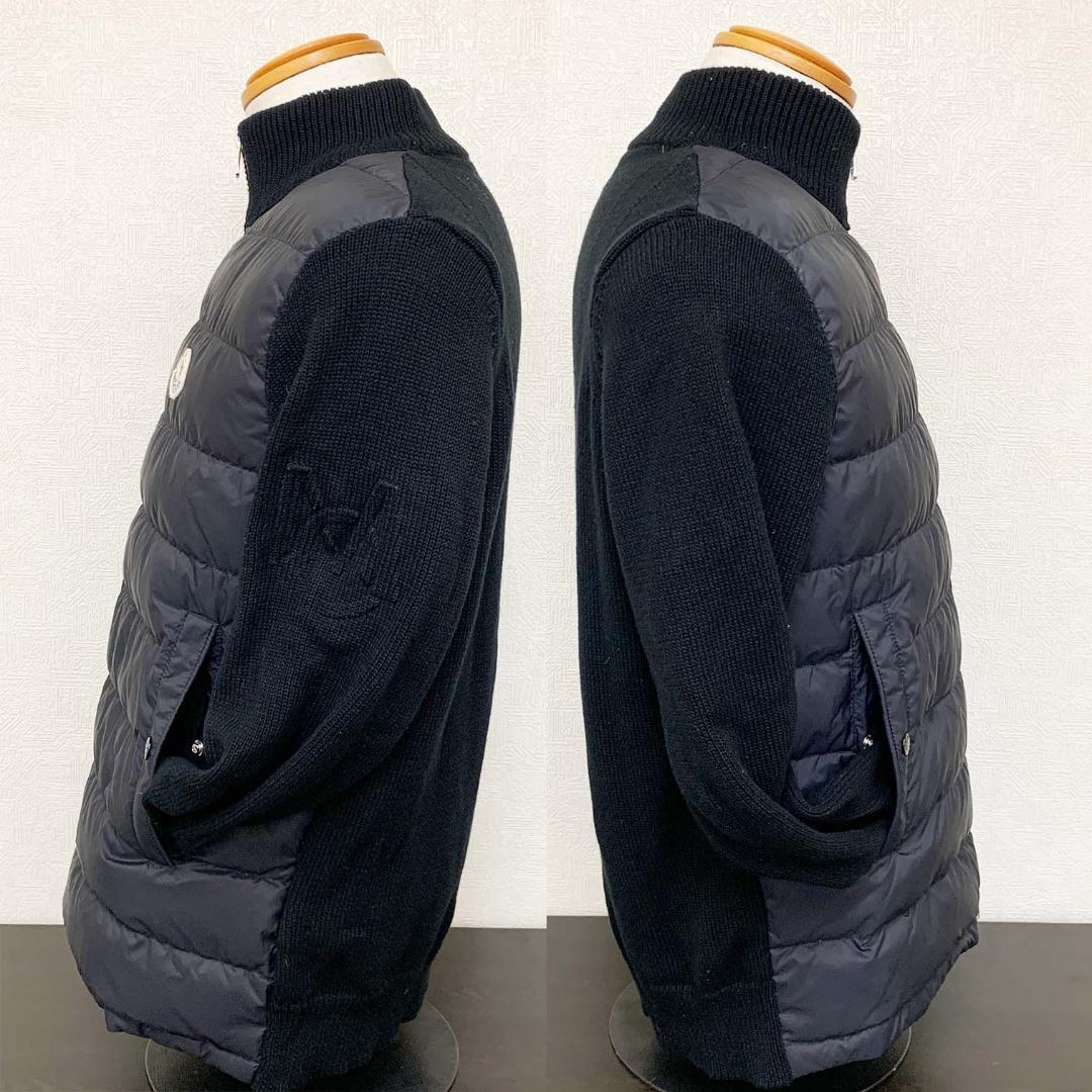 【良品】モンクレール マグリア カーディガン ニット切替 ダウンジャケット