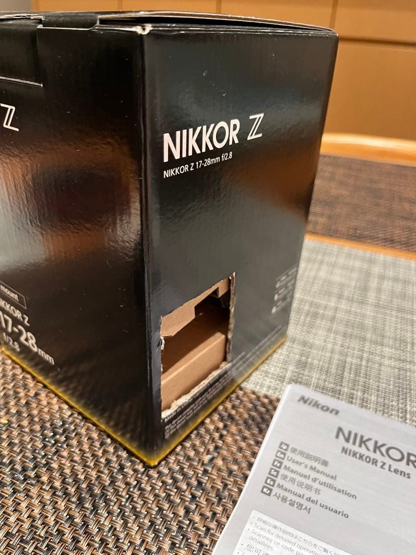 【使用3回のみ、保証期間内】NIKKOR Z 17-28mm f/2.8 広角
