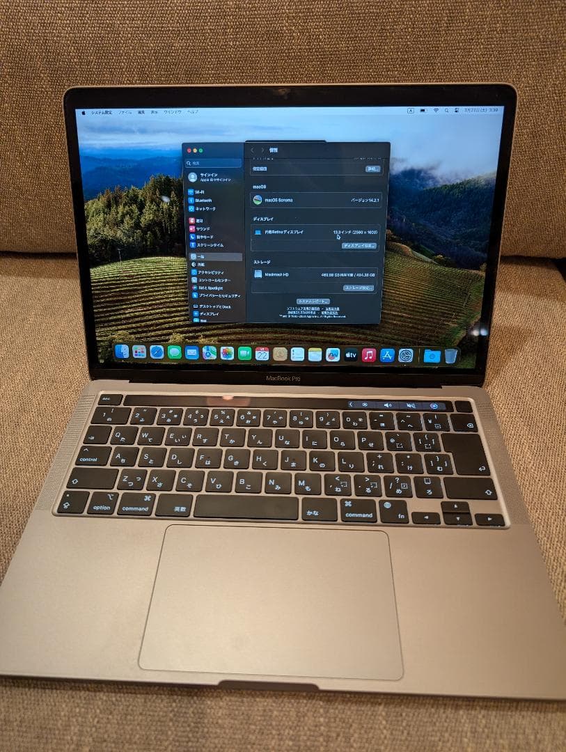 MacBook本体 MacBook Pro 13-inch,M2,2022 512GB A