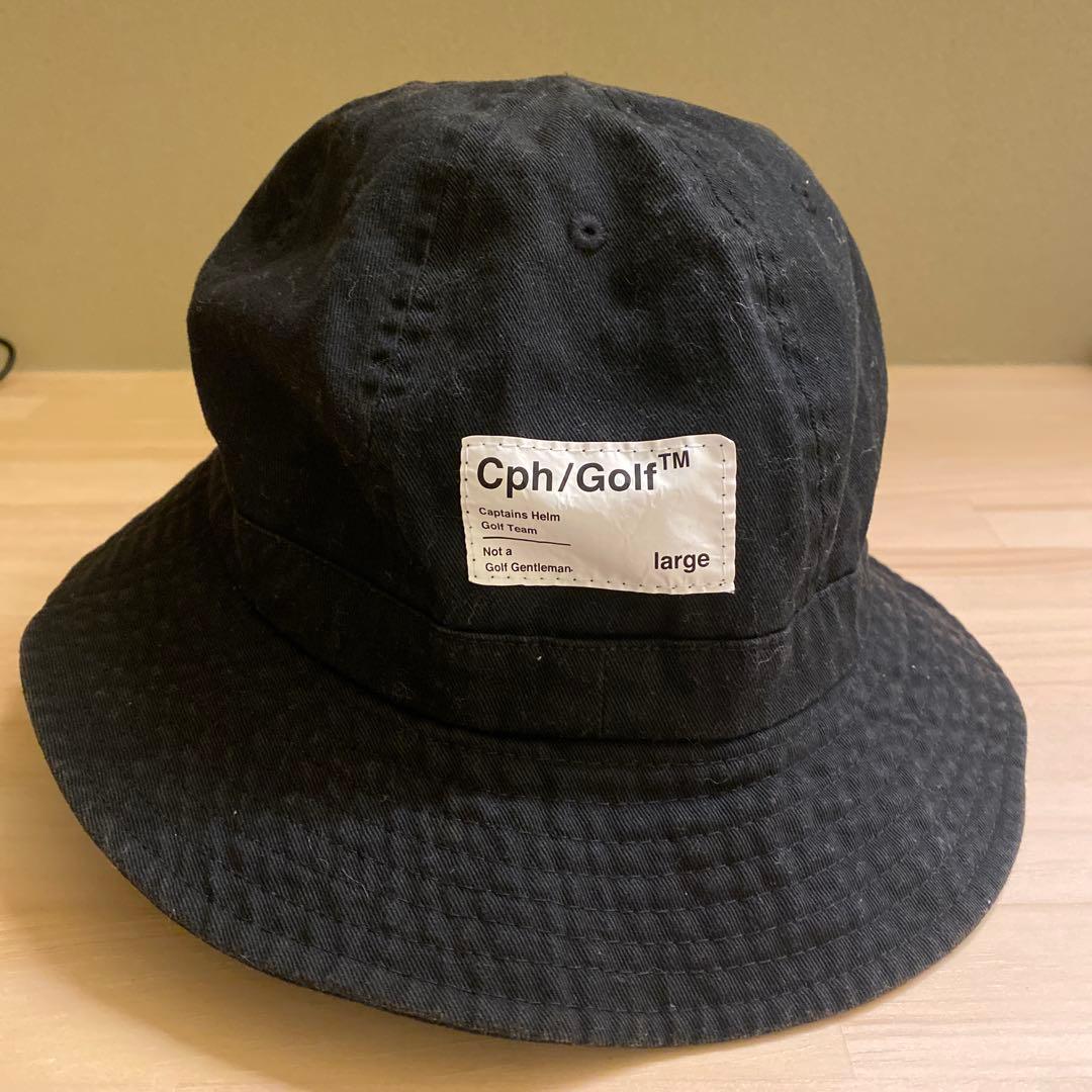 キャプテンズヘルム　ゴルフ　ゴルファーザーハット LARGE 黒、白セット