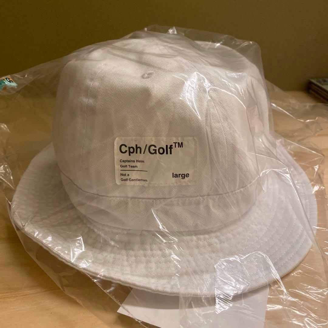 キャプテンズヘルム　ゴルフ　ゴルファーザーハット LARGE 黒、白セット