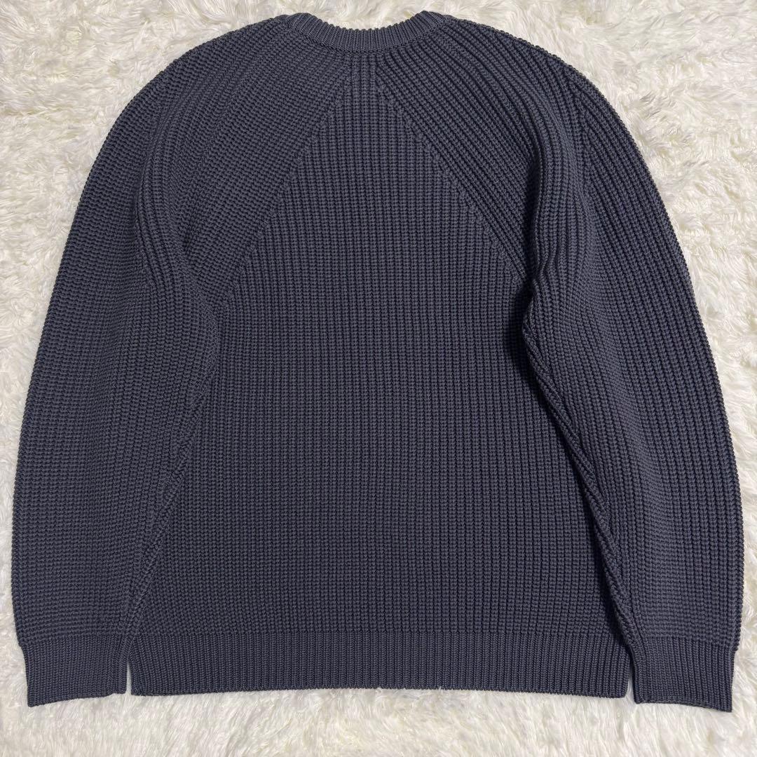 バトナー BATONER シグネチャー クルーネック ニット グレー Lサイズ