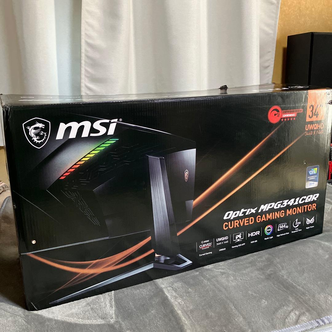 MSI MPG341CQR 34インチ UWQHD 湾曲ゲーミングモニター