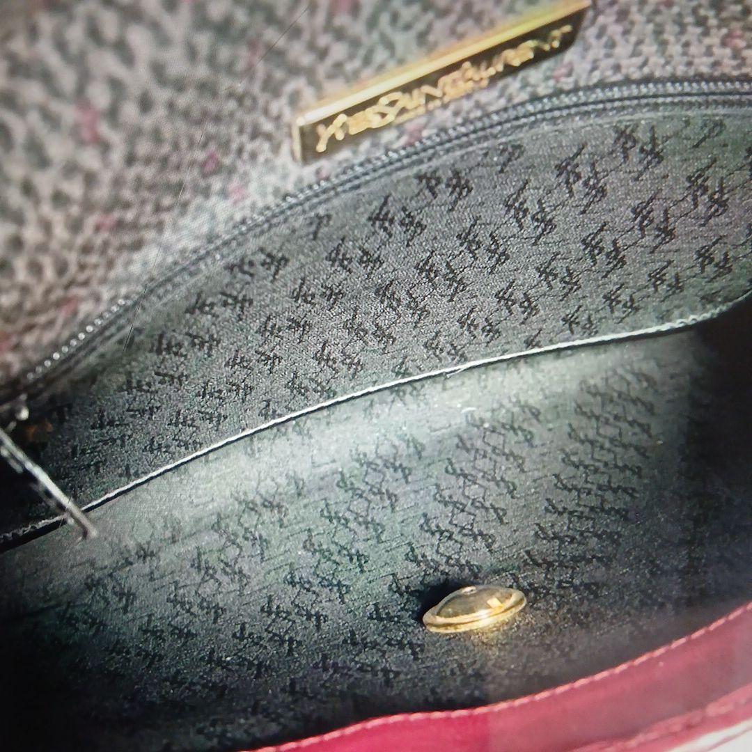 YSL ショルダーバッグ ダークグレー/ピンク