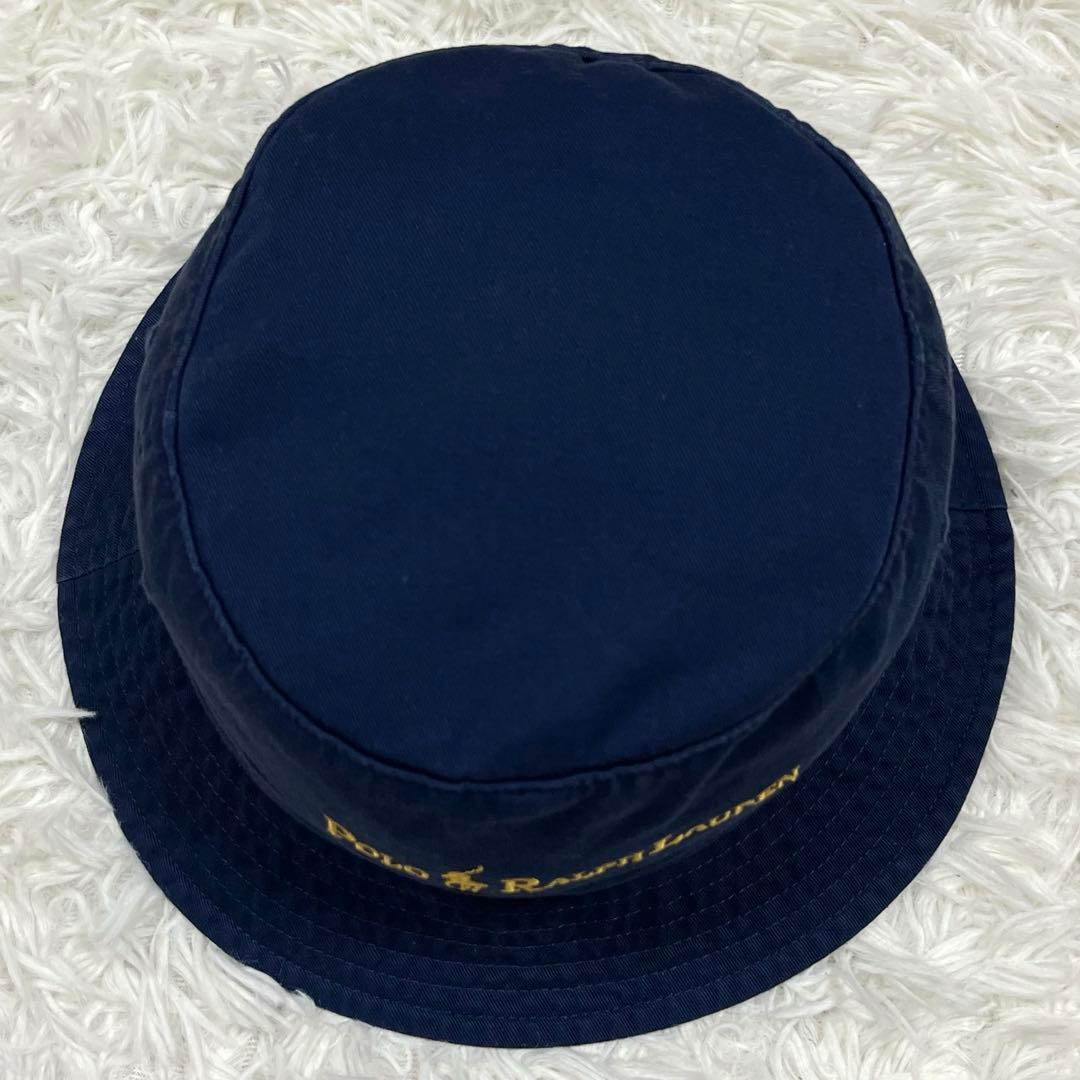 希少美品✨ラルフローレン ビームス別注バケットハット ネイビー 現行QRタグ