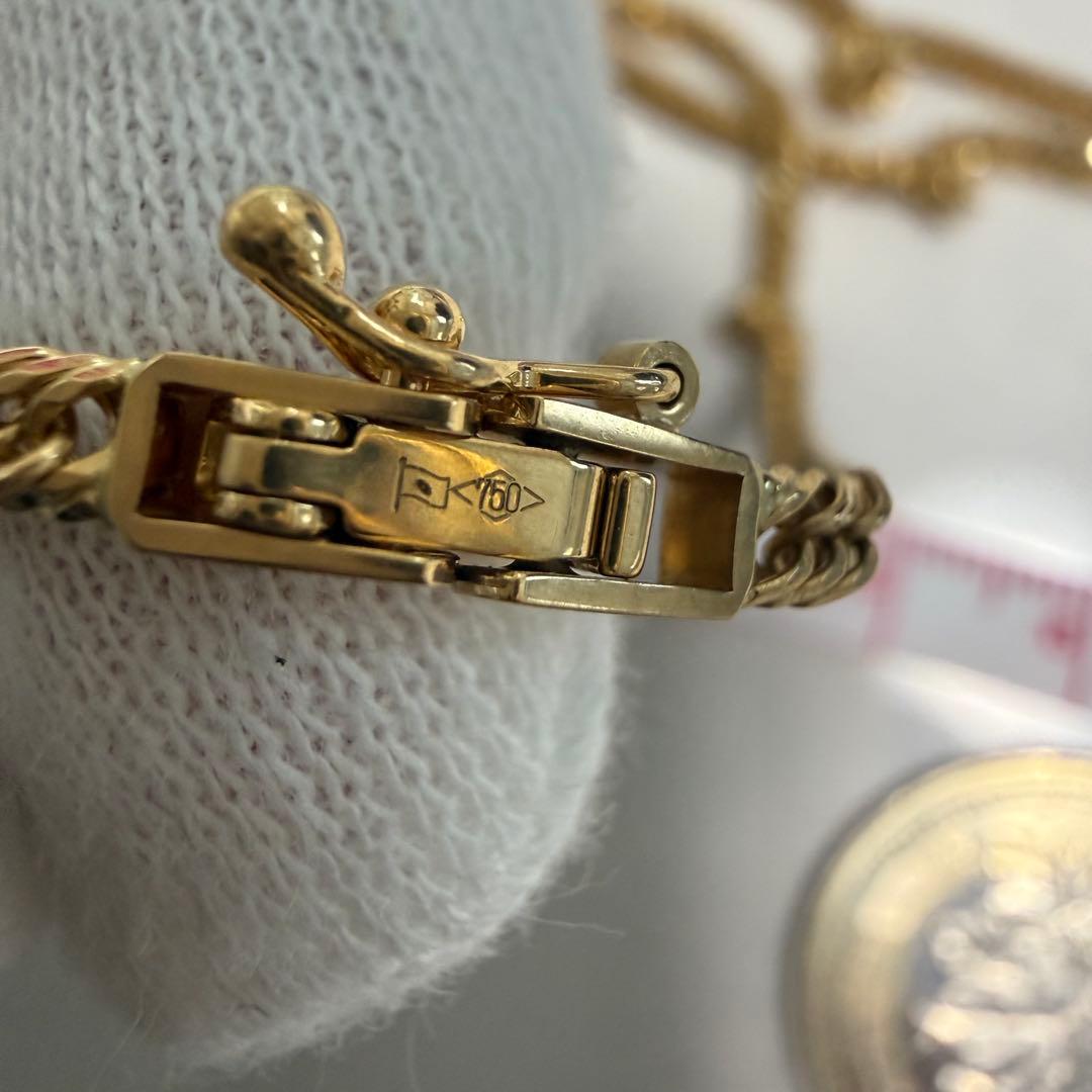 【造幣局刻印】K18 喜平ネックレス 10.5g 50cm 18金 地金