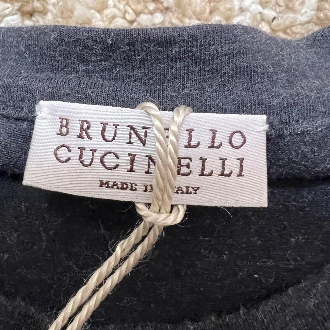 【新品タグ付き】ブルネロクチネリ　コットン グレー 長袖カットソー 定価半額以下