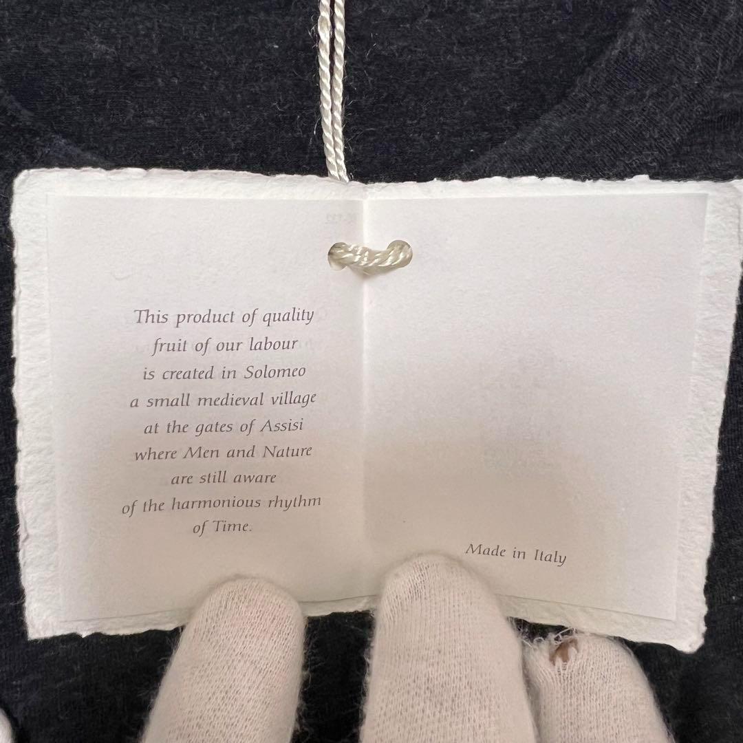 【新品タグ付き】ブルネロクチネリ　コットン グレー 長袖カットソー 定価半額以下